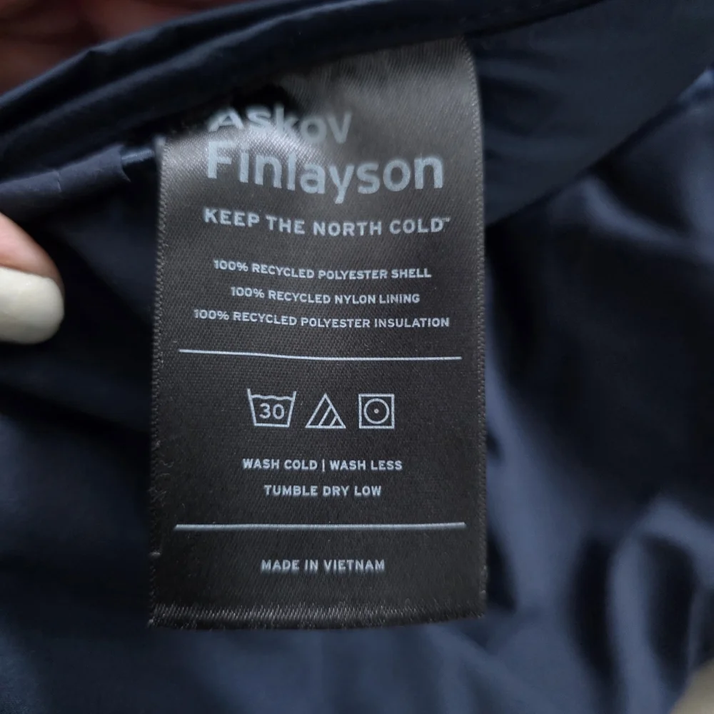 Askov Finlayson Preservation Insulated Puffer Vest Blue Small Outdoor Hiking - Picture 8 of 10